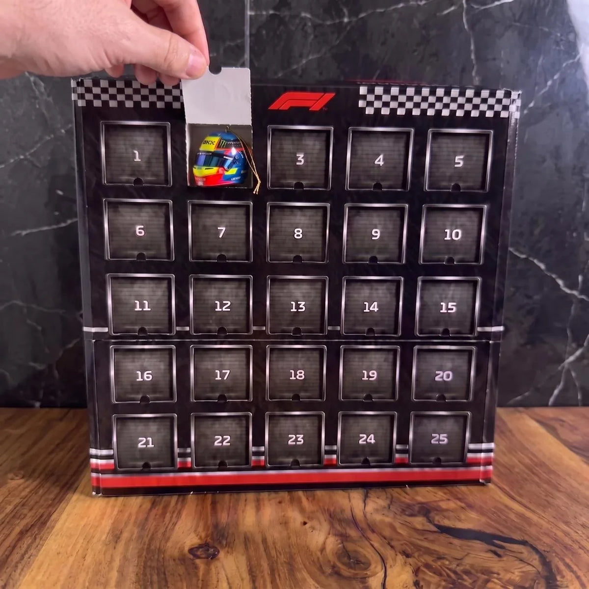 F1 Advent Calendar drawers